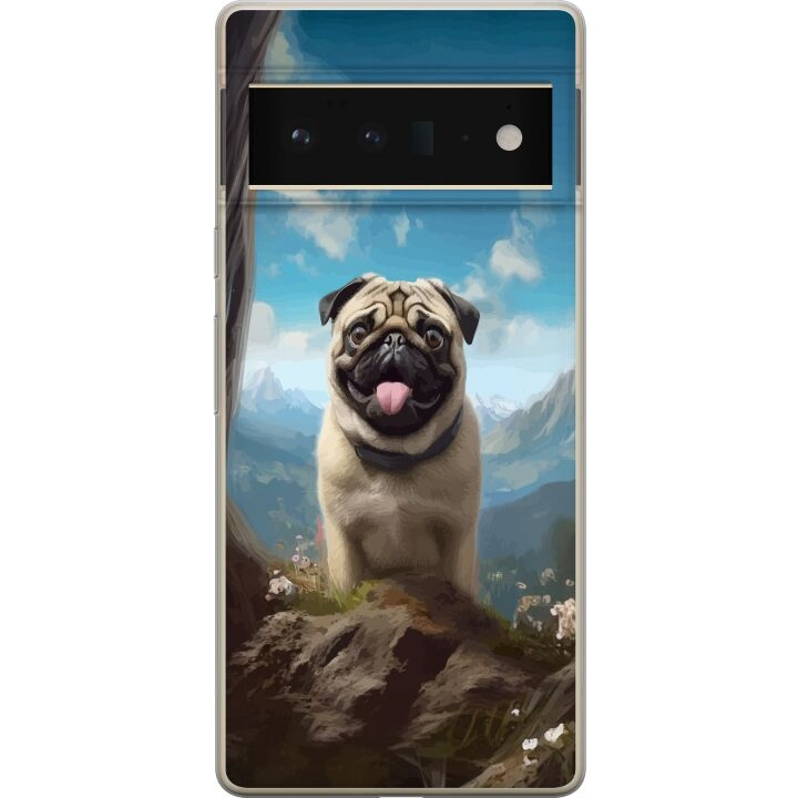 Mobilcover til Google Pixel 6 Pro med Glad Hund motiv i gruppen SMARTPHONES & TABLETS / Mobil Beskyttelse / Google hos TP E-commerce Nordic AB (A52178)