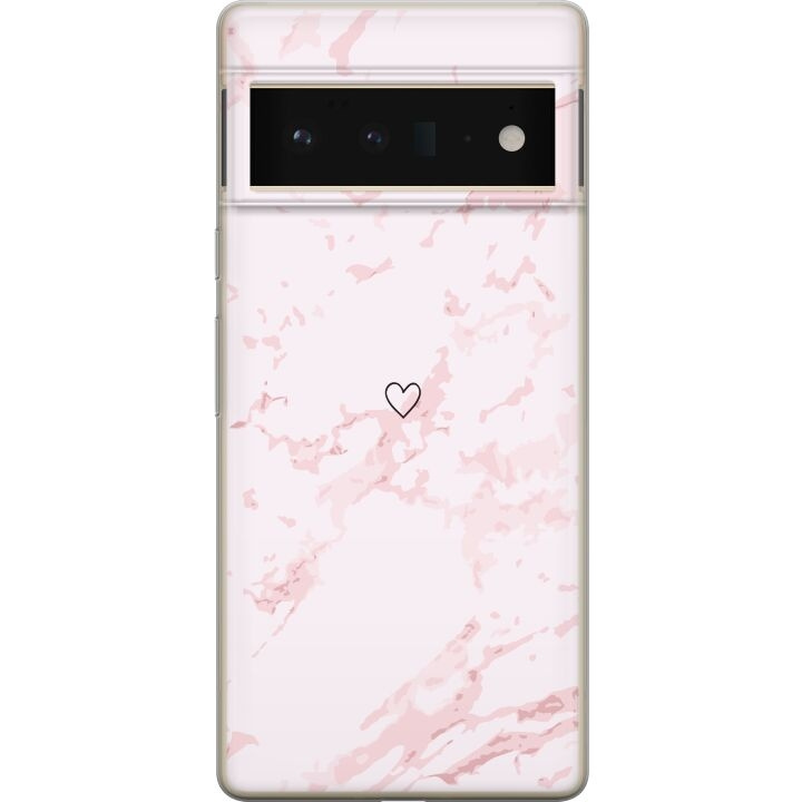 Mobilcover til Google Pixel 6 Pro med Rosa Hjerte motiv i gruppen SMARTPHONES & TABLETS / Mobil Beskyttelse / Google hos TP E-commerce Nordic AB (A52183)