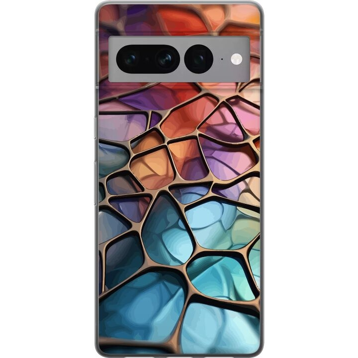 Mobilcover til Google Pixel 7 Pro med Metallict mønster motiv i gruppen SMARTPHONES & TABLETS / Mobil Beskyttelse / Google hos TP E-commerce Nordic AB (A52278)