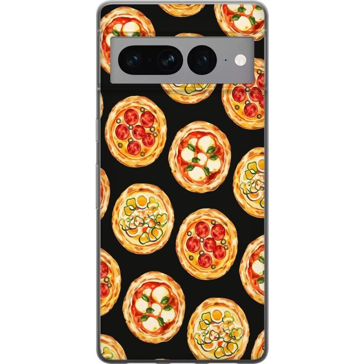 Mobilcover til Google Pixel 7 Pro med Pizza motiv i gruppen SMARTPHONES & TABLETS / Mobil Beskyttelse / Google hos TP E-commerce Nordic AB (A52281)