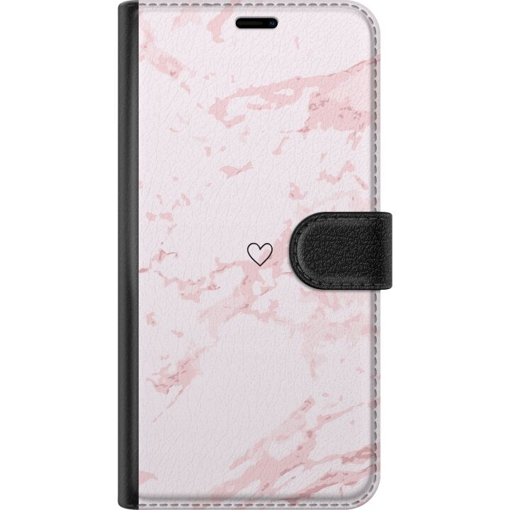 Tegnebogsetui til Google Pixel 8 Pro med Rosa Hjerte motiv i gruppen SMARTPHONES & TABLETS / Mobil Beskyttelse / Google hos TP E-commerce Nordic AB (A52372)