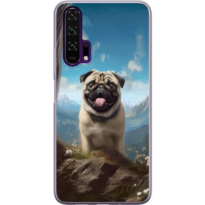 Mobilcover til Honor 20 Pro med Glad Hund motiv i gruppen SMARTPHONES & TABLETS / Mobil Beskyttelse / Huawei/Honori hos TP E-commerce Nordic AB (A52394)