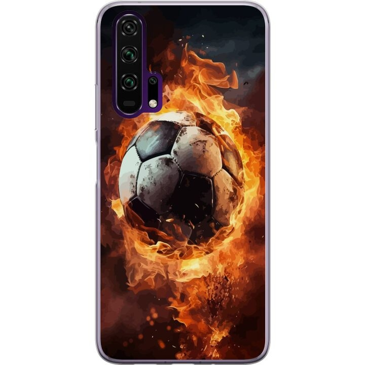 Mobilcover til Honor 20 Pro med Fodbold motiv i gruppen SMARTPHONES & TABLETS / Mobil Beskyttelse / Huawei/Honori hos TP E-commerce Nordic AB (A52397)