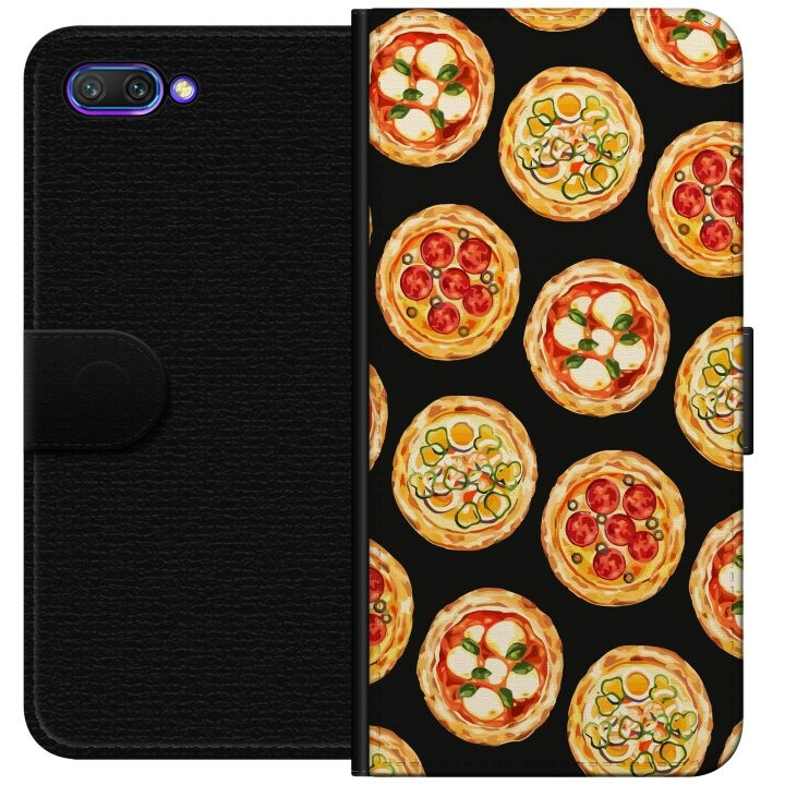 Tegnebogsetui til Honor 10 med Pizza motiv i gruppen SMARTPHONES & TABLETS / Mobil Beskyttelse / Huawei/Honori hos TP E-commerce Nordic AB (A52578)