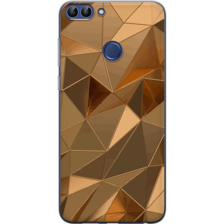 Mobilcover til Huawei P smart med 3D Guld motiv i gruppen SMARTPHONES & TABLETS / Mobil Beskyttelse / Huawei/Honori hos TP E-commerce Nordic AB (A52670)