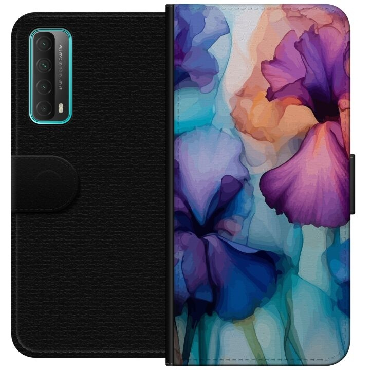 Tegnebogsetui til Huawei P smart 2021 med Magiske blomster motiv i gruppen SMARTPHONES & TABLETS / Mobil Beskyttelse / Huawei/Honori hos TP E-commerce Nordic AB (A52676)