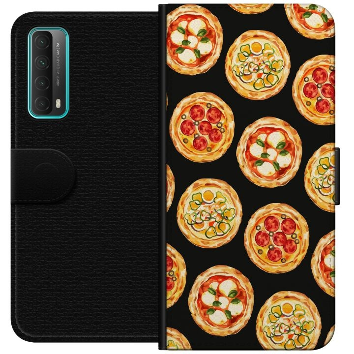 Tegnebogsetui til Huawei P smart 2021 med Pizza motiv i gruppen SMARTPHONES & TABLETS / Mobil Beskyttelse / Huawei/Honori hos TP E-commerce Nordic AB (A52686)