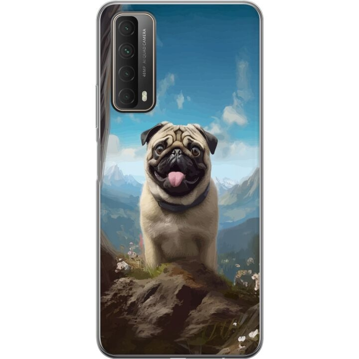 Mobilcover til Huawei P smart 2021 med Glad Hund motiv i gruppen SMARTPHONES & TABLETS / Mobil Beskyttelse / Huawei/Honori hos TP E-commerce Nordic AB (A52718)