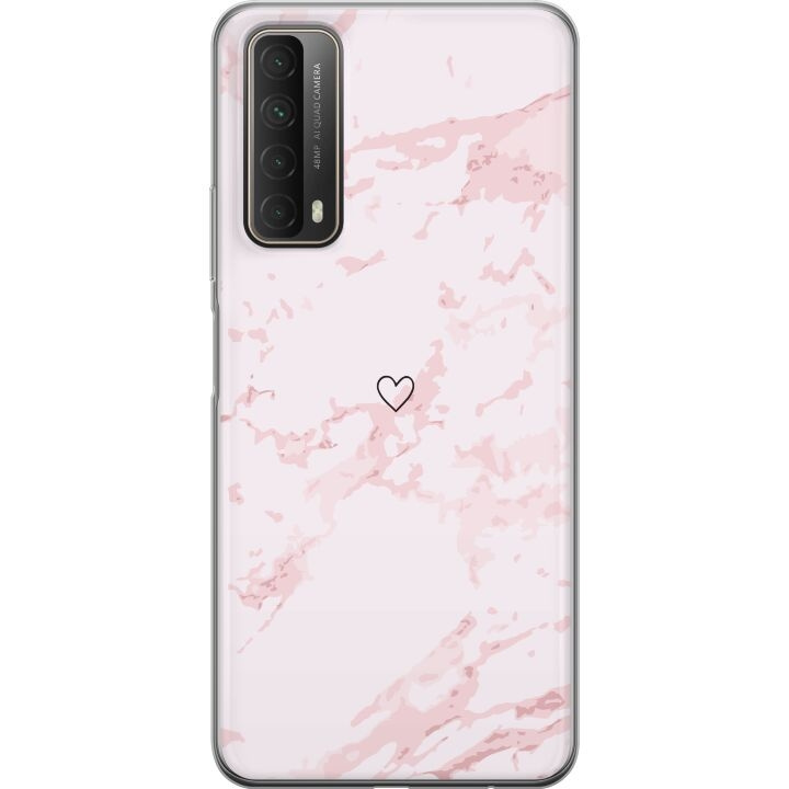 Mobilcover til Huawei P smart 2021 med Rosa Hjerte motiv i gruppen SMARTPHONES & TABLETS / Mobil Beskyttelse / Huawei/Honori hos TP E-commerce Nordic AB (A52723)