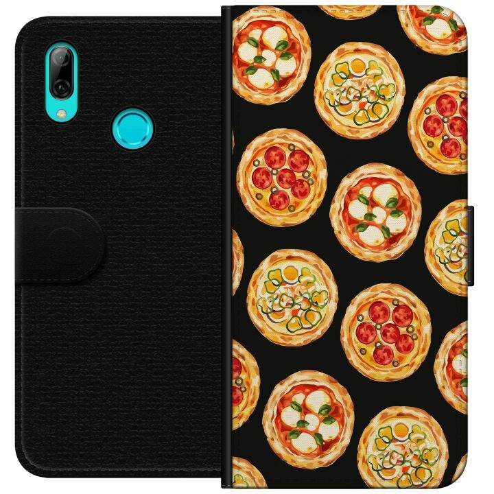 Tegnebogsetui til Huawei P smart 2019 med Pizza motiv i gruppen SMARTPHONES & TABLETS / Mobil Beskyttelse / Huawei/Honori hos TP E-commerce Nordic AB (A52740)