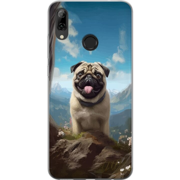 Mobilcover til Huawei P smart 2019 med Glad Hund motiv i gruppen SMARTPHONES & TABLETS / Mobil Beskyttelse / Huawei/Honori hos TP E-commerce Nordic AB (A52772)