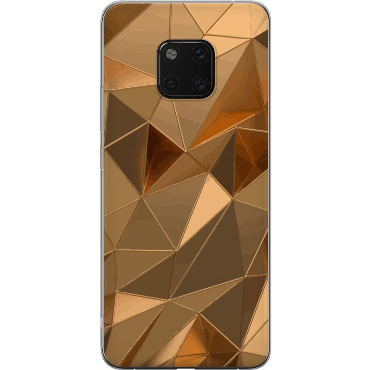 Mobilcover til Huawei Mate 20 Pro med 3D Guld motiv i gruppen SMARTPHONES & TABLETS / Mobil Beskyttelse / Huawei/Honori hos TP E-commerce Nordic AB (A52859)