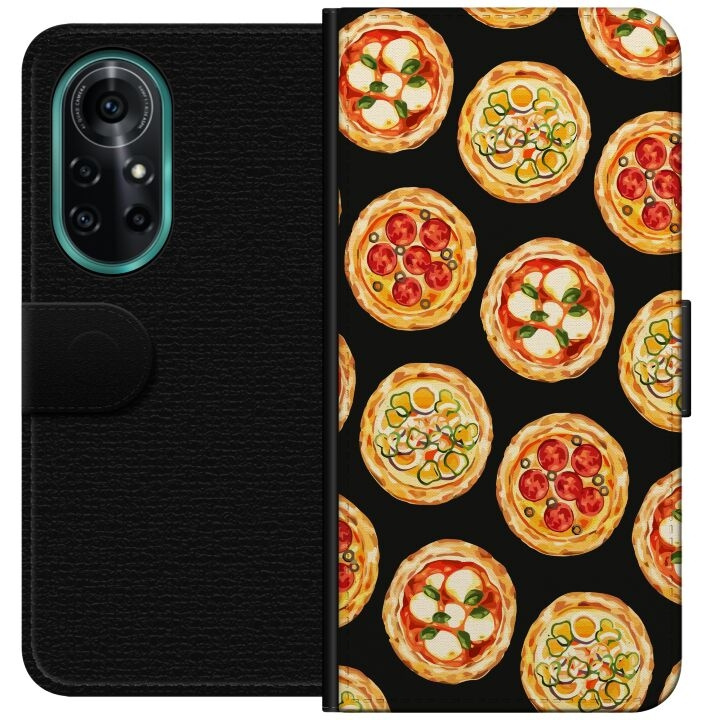 Tegnebogsetui til Huawei nova 8 Pro med Pizza motiv i gruppen SMARTPHONES & TABLETS / Mobil Beskyttelse / Huawei/Honori hos TP E-commerce Nordic AB (A52956)