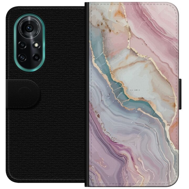 Tegnebogsetui til Huawei nova 8 Pro med Marmor motiv i gruppen SMARTPHONES & TABLETS / Mobil Beskyttelse / Huawei/Honori hos TP E-commerce Nordic AB (A52965)