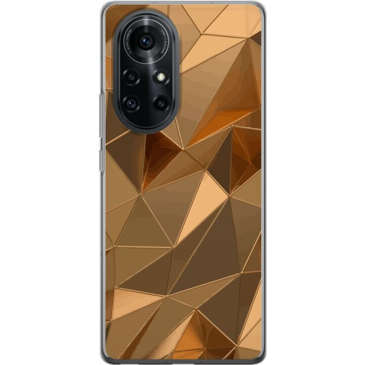 Mobilcover til Huawei nova 8 Pro med 3D Guld motiv i gruppen SMARTPHONES & TABLETS / Mobil Beskyttelse / Huawei/Honori hos TP E-commerce Nordic AB (A52994)