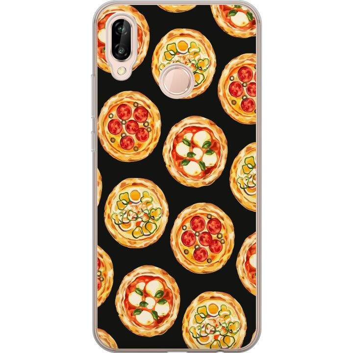 Mobilcover til Huawei P20 lite med Pizza motiv i gruppen SMARTPHONES & TABLETS / Mobil Beskyttelse / Huawei/Honori hos TP E-commerce Nordic AB (A53091)