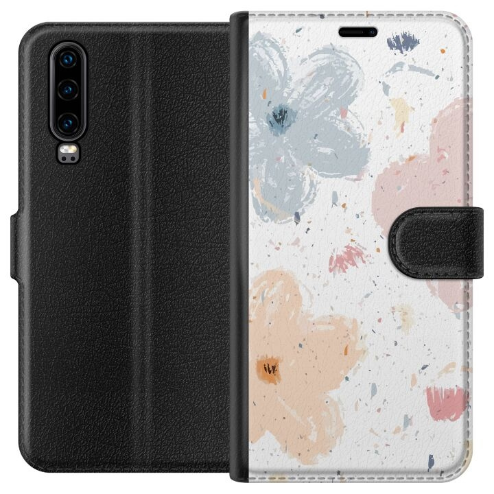 Tegnebogsetui til Huawei P30 med Blomster motiv i gruppen SMARTPHONES & TABLETS / Mobil Beskyttelse / Huawei/Honori hos TP E-commerce Nordic AB (A53171)