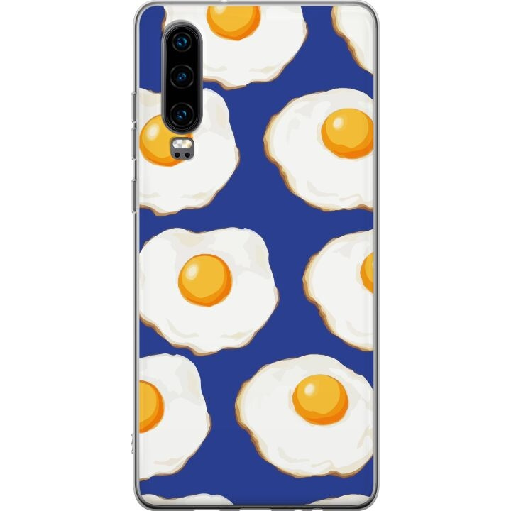 Mobilcover til Huawei P30 med Stegte æg motiv i gruppen SMARTPHONES & TABLETS / Mobil Beskyttelse / Huawei/Honori hos TP E-commerce Nordic AB (A53192)