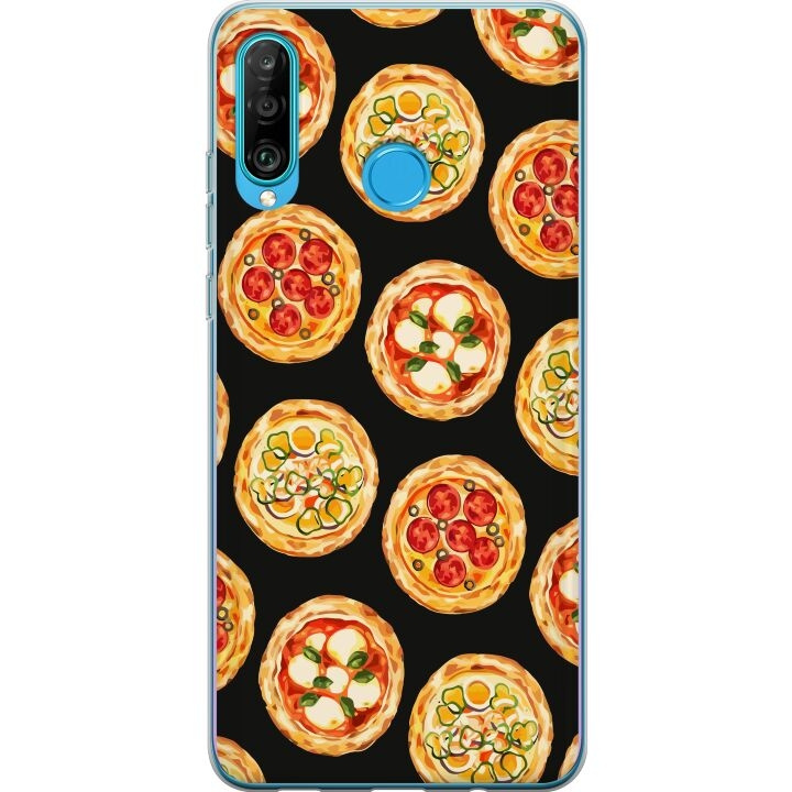 Mobilcover til Huawei P30 lite med Pizza motiv i gruppen SMARTPHONES & TABLETS / Mobil Beskyttelse / Huawei/Honori hos TP E-commerce Nordic AB (A53253)