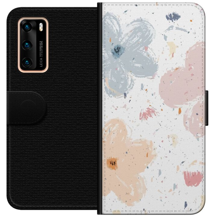 Tegnebogsetui til Huawei P40 med Blomster motiv i gruppen SMARTPHONES & TABLETS / Mobil Beskyttelse / Huawei/Honori hos TP E-commerce Nordic AB (A53333)