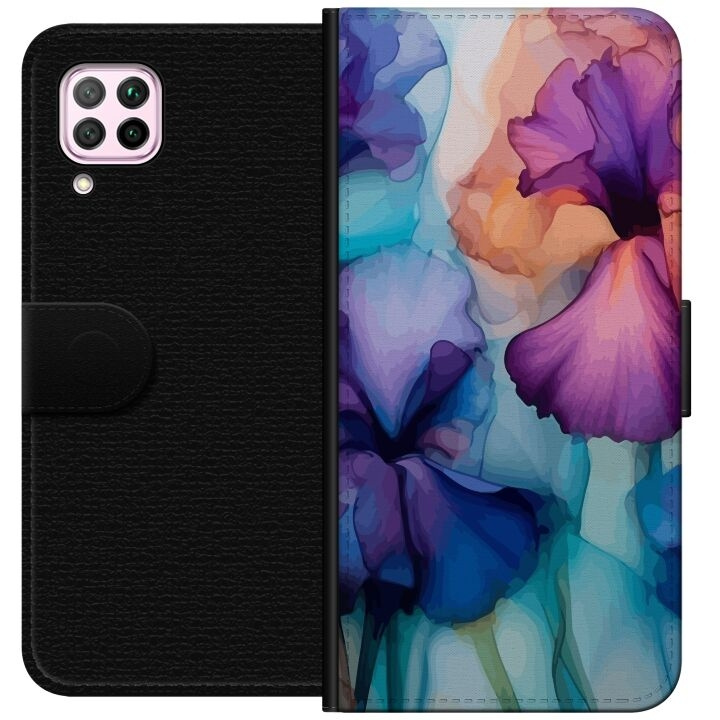 Tegnebogsetui til Huawei P40 lite med Magiske blomster motiv i gruppen SMARTPHONES & TABLETS / Mobil Beskyttelse / Huawei/Honori hos TP E-commerce Nordic AB (A53378)