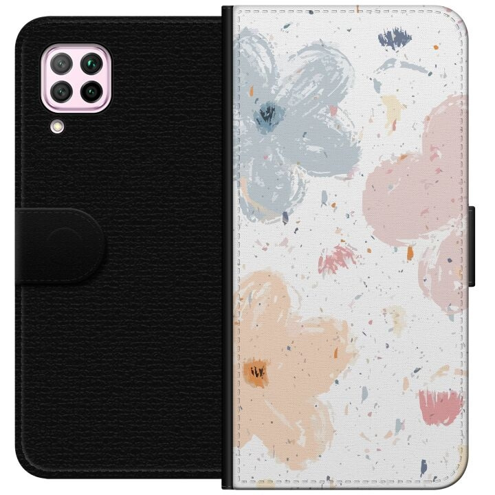 Tegnebogsetui til Huawei P40 lite med Blomster motiv i gruppen SMARTPHONES & TABLETS / Mobil Beskyttelse / Huawei/Honori hos TP E-commerce Nordic AB (A53387)