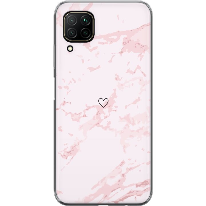 Mobilcover til Huawei P40 lite med Rosa Hjerte motiv i gruppen SMARTPHONES & TABLETS / Mobil Beskyttelse / Huawei/Honori hos TP E-commerce Nordic AB (A53425)