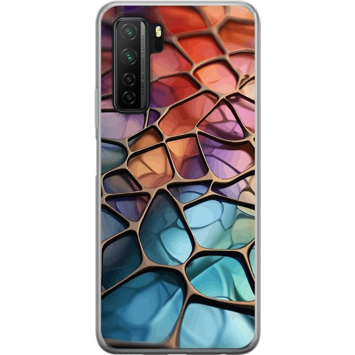 Mobilcover til Huawei P40 lite 5G med Metallict mønster motiv i gruppen SMARTPHONES & TABLETS / Mobil Beskyttelse / Huawei/Honori hos TP E-commerce Nordic AB (A53439)