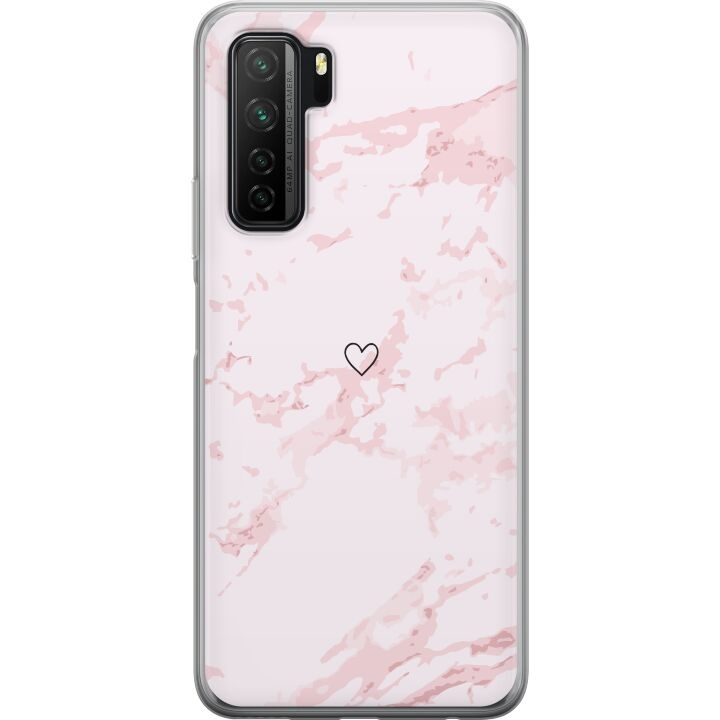 Mobilcover til Huawei P40 lite 5G med Rosa Hjerte motiv i gruppen SMARTPHONES & TABLETS / Mobil Beskyttelse / Huawei/Honori hos TP E-commerce Nordic AB (A53452)