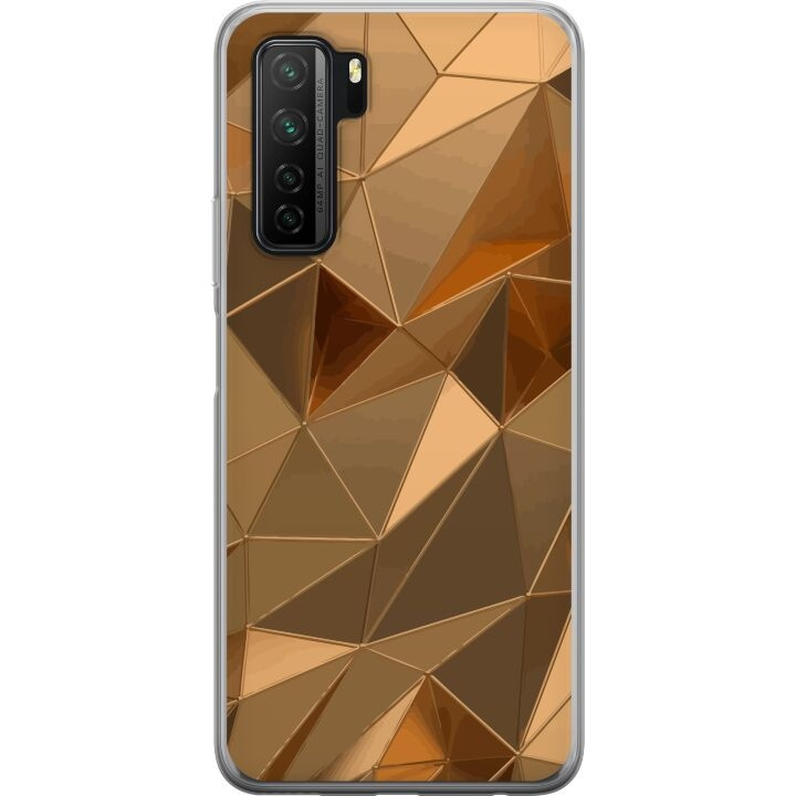 Mobilcover til Huawei P40 lite 5G med 3D Guld motiv i gruppen SMARTPHONES & TABLETS / Mobil Beskyttelse / Huawei/Honori hos TP E-commerce Nordic AB (A53453)