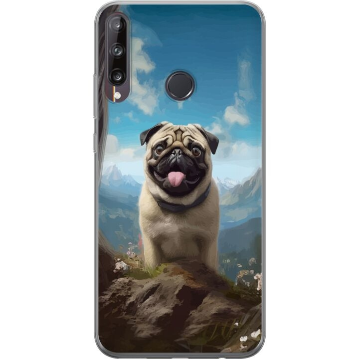 Mobilcover til Huawei P40 lite E med Glad Hund motiv i gruppen SMARTPHONES & TABLETS / Mobil Beskyttelse / Huawei/Honori hos TP E-commerce Nordic AB (A53501)