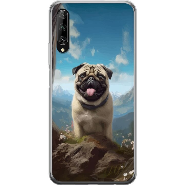 Mobilcover til Huawei P smart Pro 2019 med Glad Hund motiv i gruppen SMARTPHONES & TABLETS / Mobil Beskyttelse / Huawei/Honori hos TP E-commerce Nordic AB (A53636)