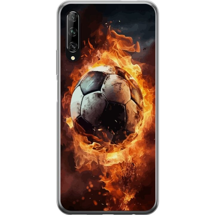 Mobilcover til Huawei P smart Pro 2019 med Fodbold motiv i gruppen SMARTPHONES & TABLETS / Mobil Beskyttelse / Huawei/Honori hos TP E-commerce Nordic AB (A53638)