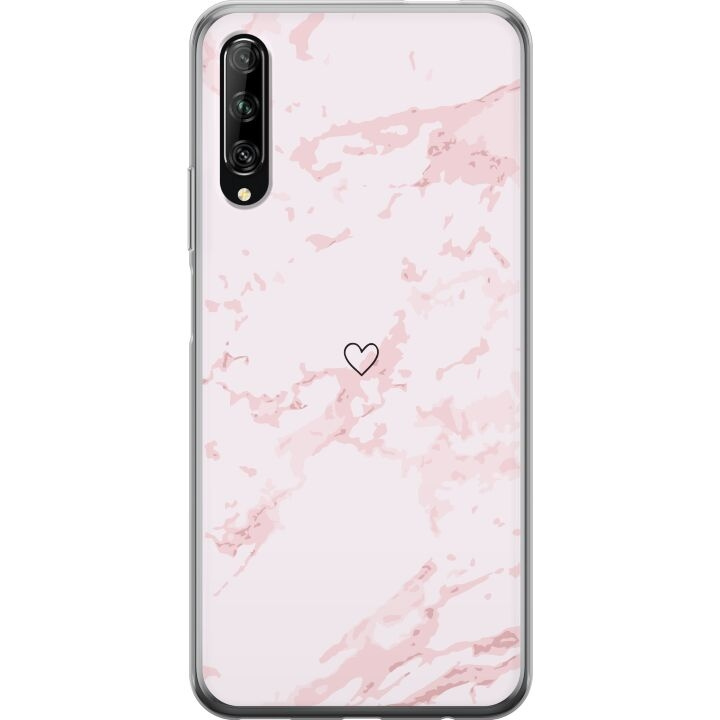 Mobilcover til Huawei P smart Pro 2019 med Rosa Hjerte motiv i gruppen SMARTPHONES & TABLETS / Mobil Beskyttelse / Huawei/Honori hos TP E-commerce Nordic AB (A53640)