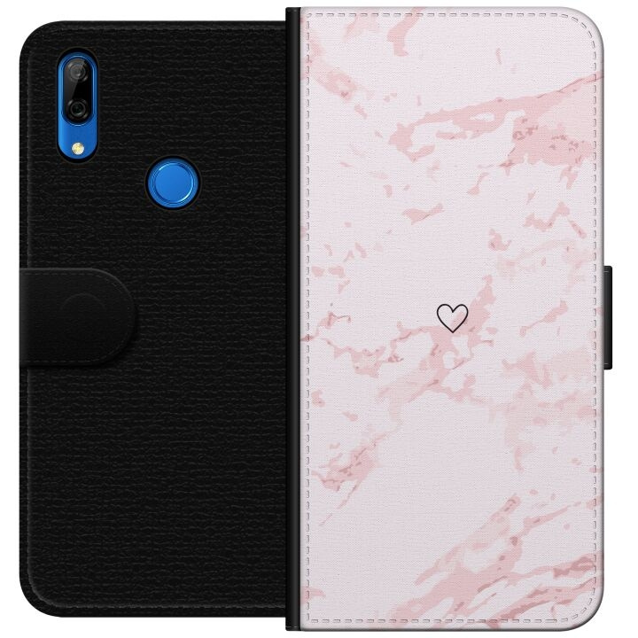 Tegnebogsetui til Huawei P Smart Z med Rosa Hjerte motiv i gruppen SMARTPHONES & TABLETS / Mobil Beskyttelse / Huawei/Honori hos TP E-commerce Nordic AB (A53667)