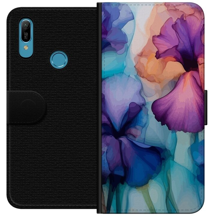 Tegnebogsetui til Huawei Y6 (2019) med Magiske blomster motiv i gruppen SMARTPHONES & TABLETS / Mobil Beskyttelse / Huawei/Honori hos TP E-commerce Nordic AB (A53780)