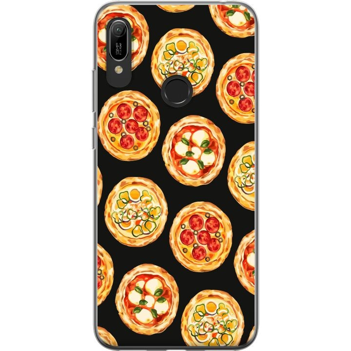 Mobilcover til Huawei Y6 (2019) med Pizza motiv i gruppen SMARTPHONES & TABLETS / Mobil Beskyttelse / Huawei/Honori hos TP E-commerce Nordic AB (A53817)