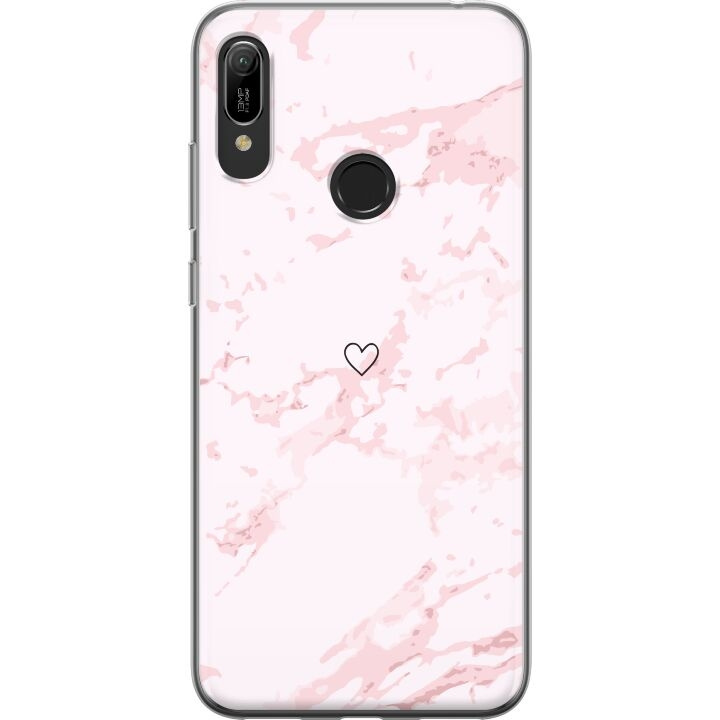 Mobilcover til Huawei Y6 (2019) med Rosa Hjerte motiv i gruppen SMARTPHONES & TABLETS / Mobil Beskyttelse / Huawei/Honori hos TP E-commerce Nordic AB (A53826)