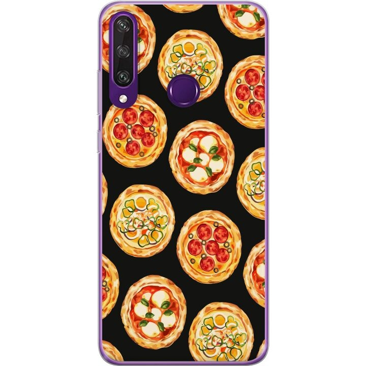 Mobilcover til Huawei Y6p med Pizza motiv i gruppen SMARTPHONES & TABLETS / Mobil Beskyttelse / Huawei/Honori hos TP E-commerce Nordic AB (A53843)