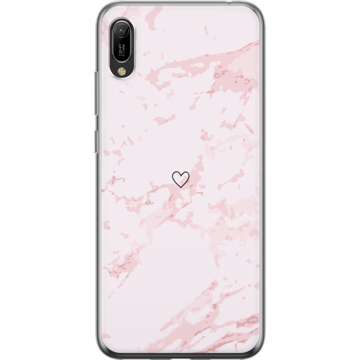 Mobilcover til Huawei Y6 Pro (2019) med Rosa Hjerte motiv i gruppen SMARTPHONES & TABLETS / Mobil Beskyttelse / Huawei/Honori hos TP E-commerce Nordic AB (A53878)