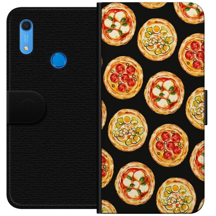 Tegnebogsetui til Huawei Y6s (2019) med Pizza motiv i gruppen SMARTPHONES & TABLETS / Mobil Beskyttelse / Huawei/Honori hos TP E-commerce Nordic AB (A53895)