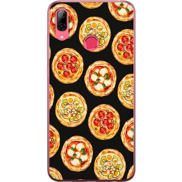 Mobilcover til Huawei Y7 (2019) med Pizza motiv i gruppen SMARTPHONES & TABLETS / Mobil Beskyttelse / Huawei/Honori hos TP E-commerce Nordic AB (A53949)