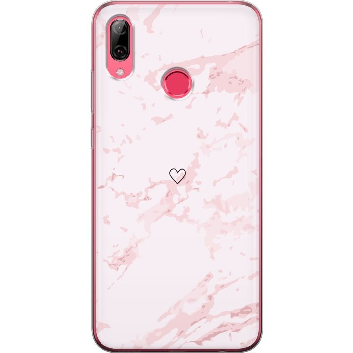 Mobilcover til Huawei Y7 (2019) med Rosa Hjerte motiv i gruppen SMARTPHONES & TABLETS / Mobil Beskyttelse / Huawei/Honori hos TP E-commerce Nordic AB (A53959)