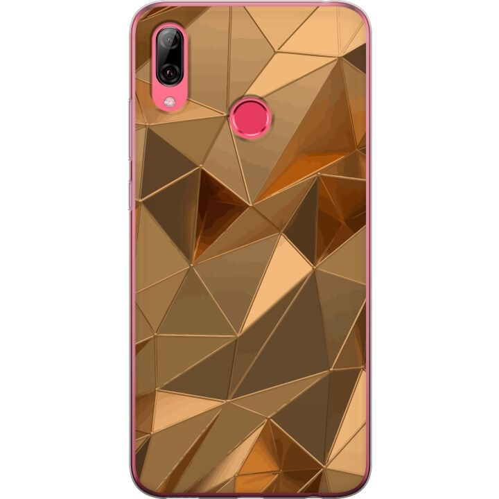 Mobilcover til Huawei Y7 (2019) med 3D Guld motiv i gruppen SMARTPHONES & TABLETS / Mobil Beskyttelse / Huawei/Honori hos TP E-commerce Nordic AB (A53960)