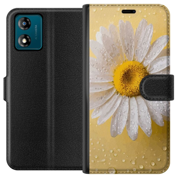 Tegnebogsetui til Motorola Moto E13 med Porcelænsblomst motiv i gruppen SMARTPHONES & TABLETS / Mobil Beskyttelse / Motorola hos TP E-commerce Nordic AB (A53963)