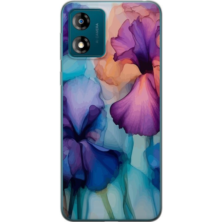 Mobilcover til Motorola Moto E13 med Magiske blomster motiv i gruppen SMARTPHONES & TABLETS / Mobil Beskyttelse / Motorola hos TP E-commerce Nordic AB (A53993)