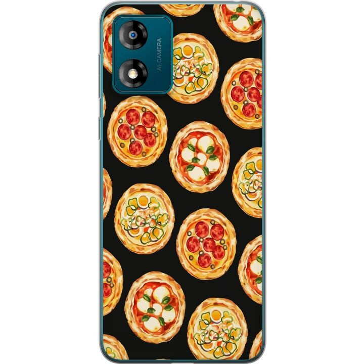 Mobilcover til Motorola Moto E13 med Pizza motiv i gruppen SMARTPHONES & TABLETS / Mobil Beskyttelse / Motorola hos TP E-commerce Nordic AB (A54003)