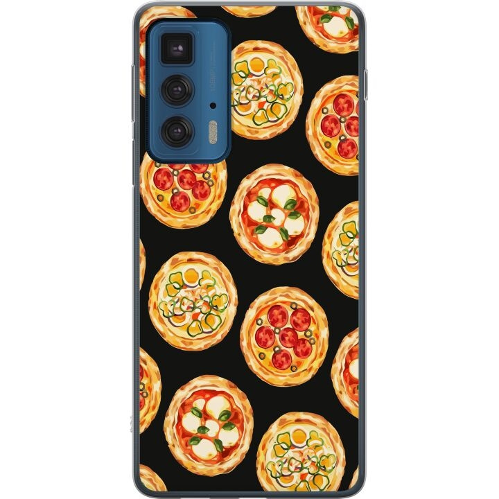 Mobilcover til Motorola Edge 20 Pro med Pizza motiv i gruppen SMARTPHONES & TABLETS / Mobil Beskyttelse / Motorola hos TP E-commerce Nordic AB (A54084)