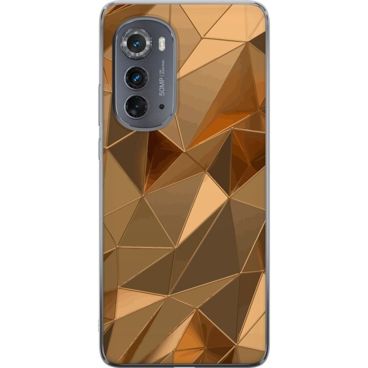 Mobilcover til Motorola Edge (2022) med 3D Guld motiv i gruppen SMARTPHONES & TABLETS / Mobil Beskyttelse / Motorola hos TP E-commerce Nordic AB (A54122)