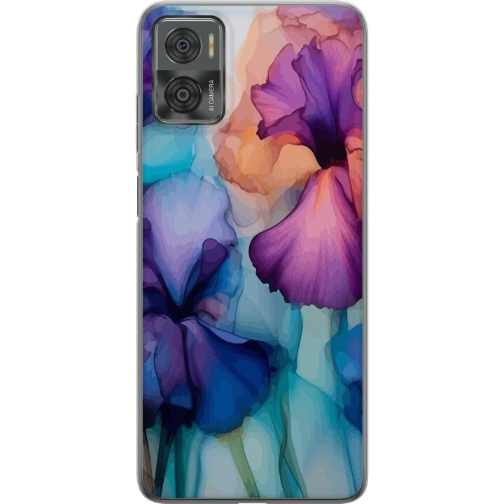 Mobilcover til Motorola Moto E22i med Magiske blomster motiv i gruppen SMARTPHONES & TABLETS / Mobil Beskyttelse / Motorola hos TP E-commerce Nordic AB (A54155)